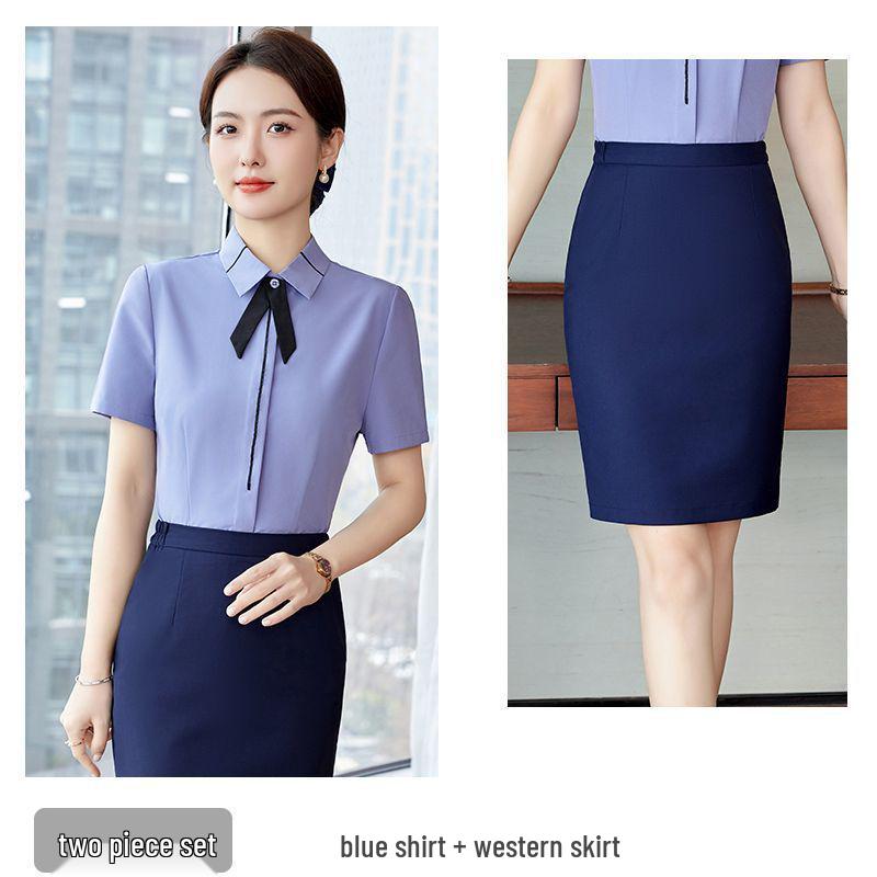 Women's Short Sleeve White Shirt for Work and Interviews - New Spring Arrival