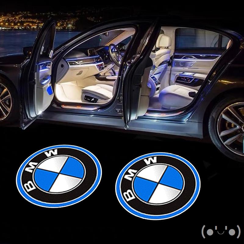 MUSE5 Car Door LED Welcome Projection Lamp Lighting Accessories Decoration Sticker For BMW M4 M5 G42 G30 G20 E39 E36 E87 E53 F44 F07