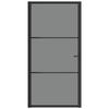 VidaXL Interior Door 102.5x201.5 Cm Black ESG Glass and Aluminium 350563