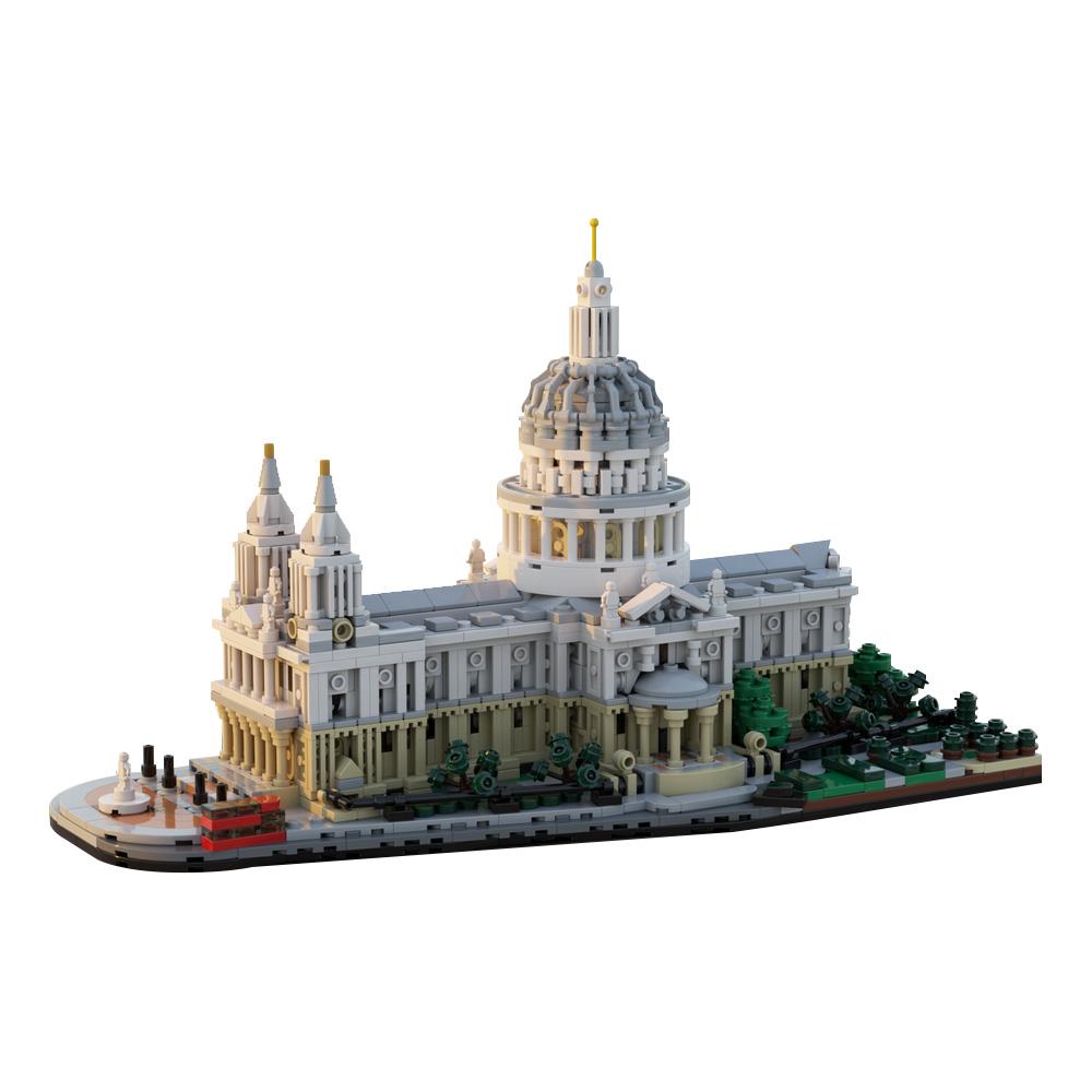 Wucifang Bags Unisex Gobricks My Own Creation London Famous Saint Paul S Cathedral 1 : 800 Miniature Blocks Classicism London Cathedral Building Blocks Playthings Present