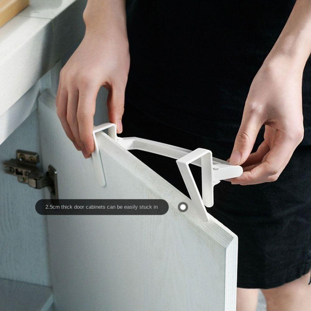 Portable No Drilling Towel Rack Hanging Towel Hard Plastic Towel Hanger White Easy to Assemble Towel Holder Bathroom Organizer