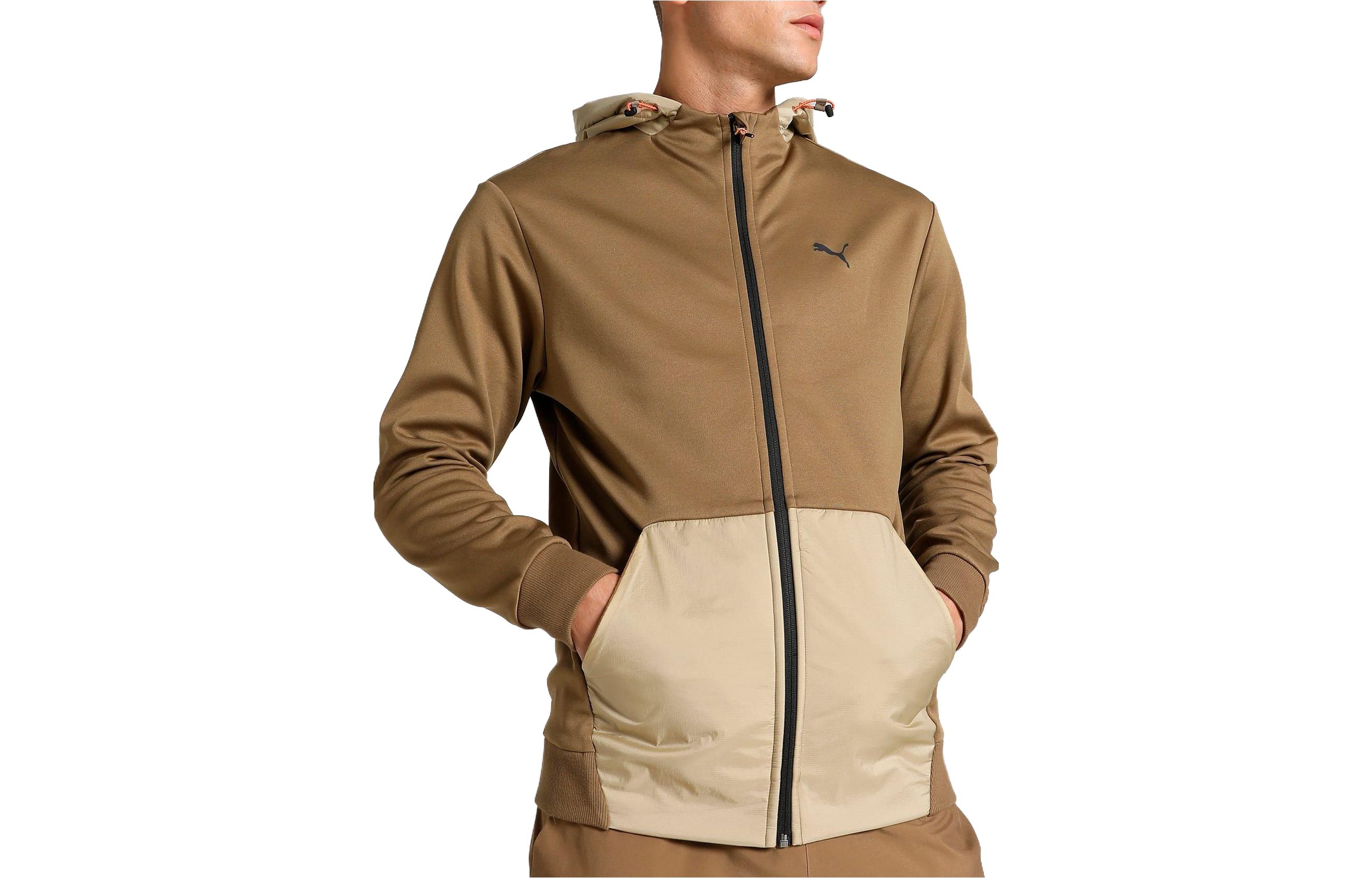 PUMA OPEN ROAD Sweatshirts Men s Brown Hooded Moderate Other 675897-93 S