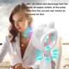 Portable Mini Cartoon Bladeless Fan Handheld with Base Foundation Standing On Table 3 Fan Speed Level USB Rechargeable
