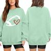 Unisex Lightweight Long Sleeve Neck Pullover with Fashion Print for Casual Daily Wear