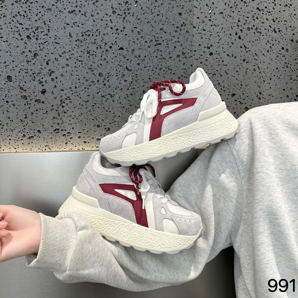 Uno style 8cm early autumn thick-soled Forrest Gump shoes women's autumn small inner height increase women's shoes casual sports shoes