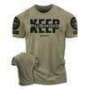 Fashionable summer men's letter printed comfortable and breathable round neck T-shirt outdoor casual top