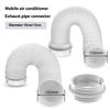 Leakproof Portable Air Conditioning Hose Interfaces Coupler Exhaust Adapter Plastic Texture Perfect for Exhaust Systems