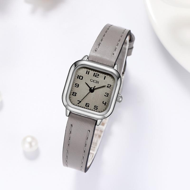 Exquisite Small Square Watch Women'S Simple Belt Watch Niche Square Small Dial Quartz Watch