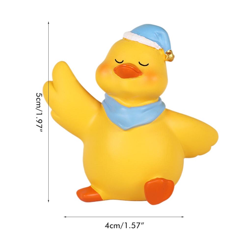 Cartoon Car Ornaments Resin Duck Toy Car Dashboard Ornaments Auto Interior Decorations Car Decors
