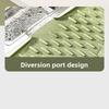 Built-in Drain Design Silicone Sink Mat Non-Slip Fast Drainage Dish Drying Tray Prevents Water Build Up Heat Resistant