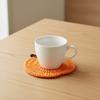 6 Piece Cartoon Drink Cup Mat Hand-woven Coffee Mug Mat Practical Heat Insulated Mat  Farmhouse