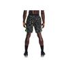 Under Armour All Over Print Elastic Waist Straight Leg Shorts Men Shorts Black 1361496-001