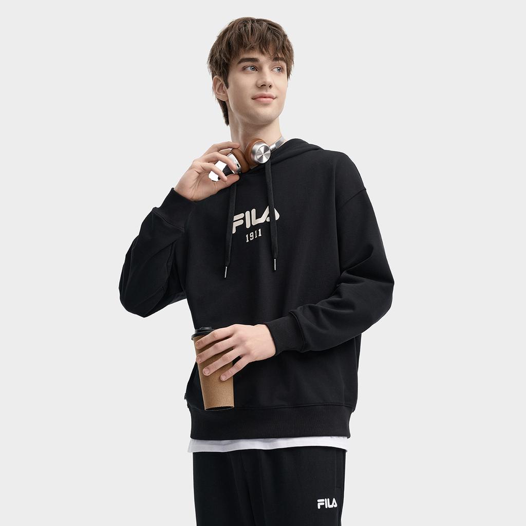 New FILA Sweatshirts Men's Jet Black F11U439201FBK