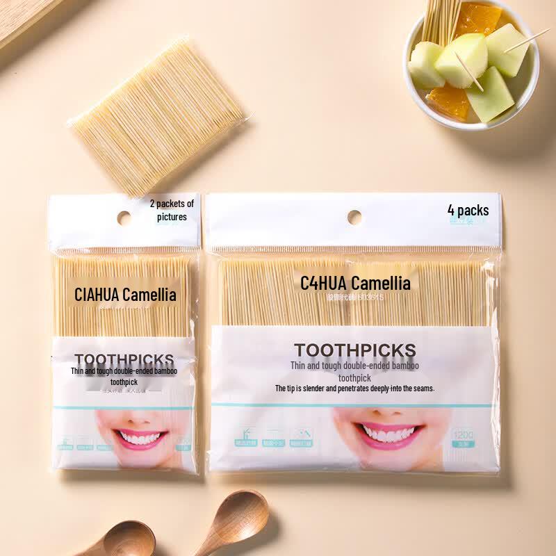 CHAHUA Disposable Double-Ended Toothpicks