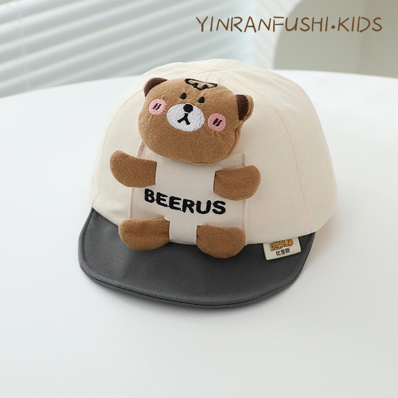 Baby Hat for Women In Spring and Autumn Thin Baby Baseball Cap Cute Cartoon Embroidered Sun Protection Baseball Cap