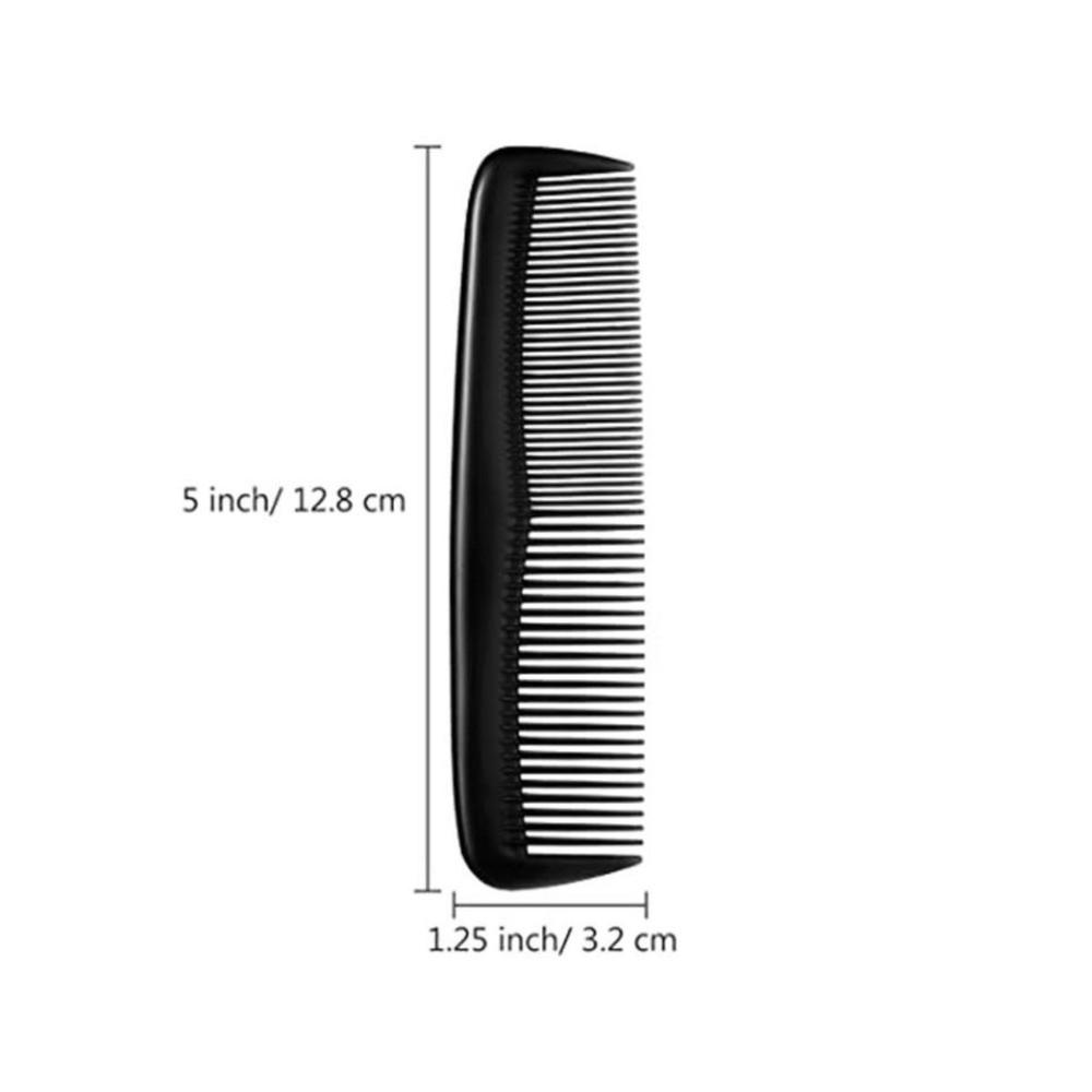 12 Pcs Double Sided Pocket Hair Combs Mini Hair Cutting Combs New Plastic Comb for Hotel