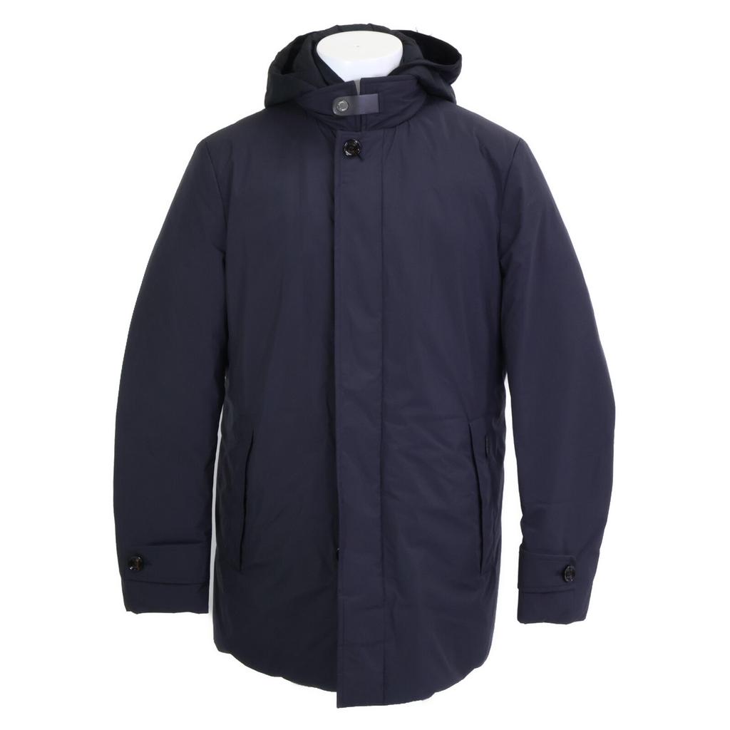 MOORER [Good condition/Domestic regular] RAFFAELLO-STP Hooded/Front flap down jacket Jacket 48 NavyUsed