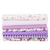 7Pcs 7 assorted styles Floral Cotton Fabric Purple floral pattern Fabric Bundle  Quilt making