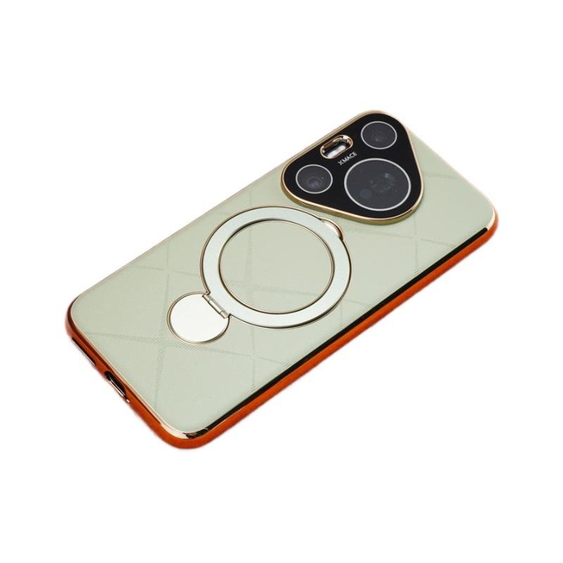 

Suitable for Huawei Pura70Pro Mobile Phone Case Rotating Bracket Magnetic Suction 70ultra Anti-fall Full Package P70+ Men s Leather Case Huawei Pura 70