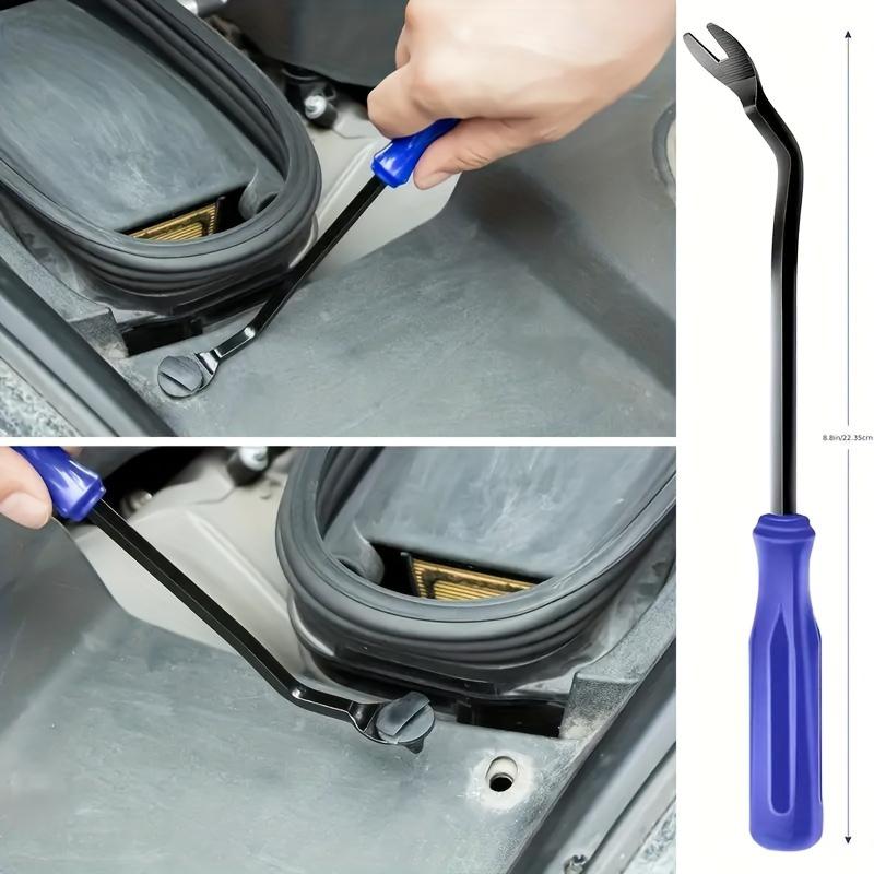 1Pcs Heavy-Duty Car Trim Removal Tool - Professional Clip Puller, Rivet Remover, Durable Pry Bar for DIY Auto Panel, Door & Window Repair