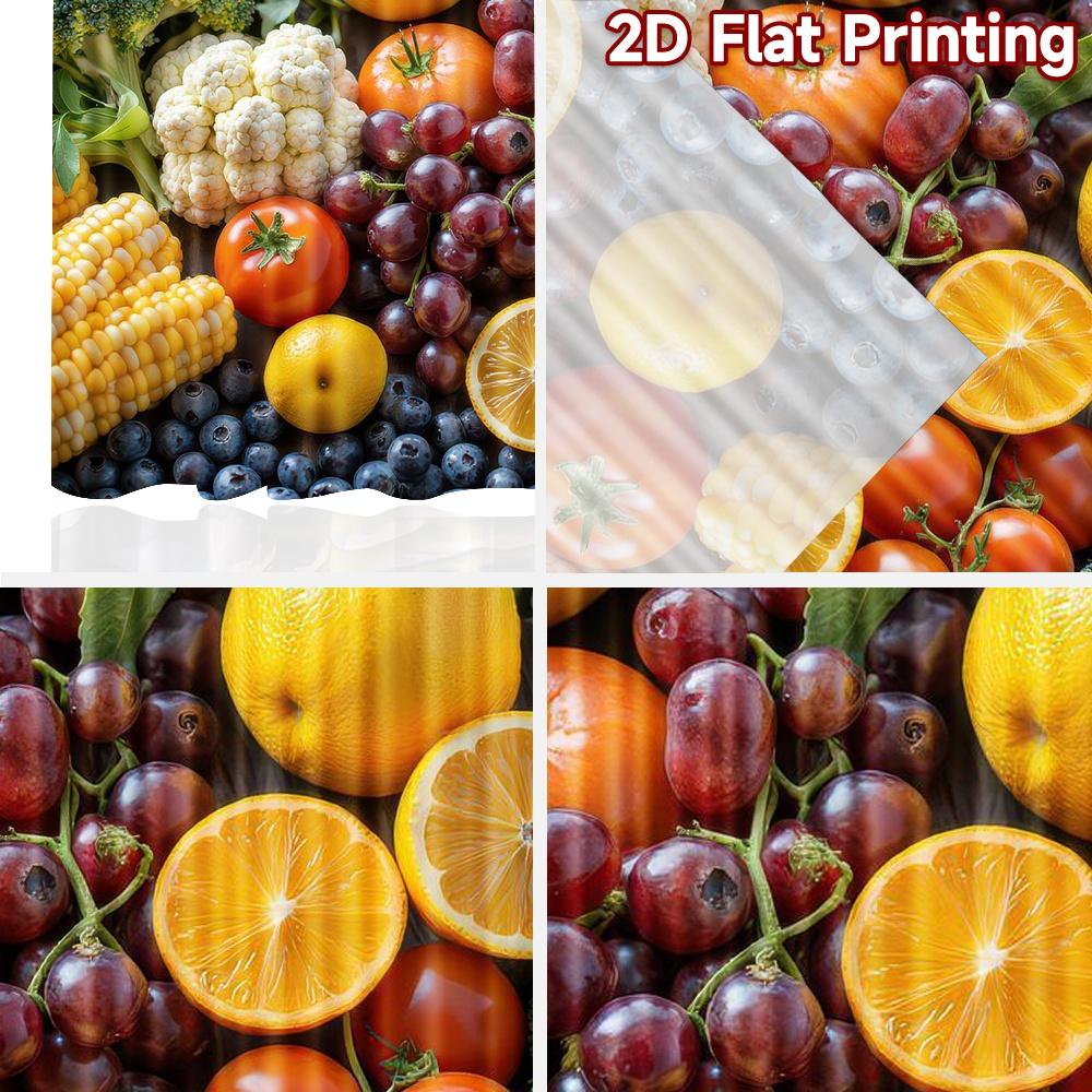 2D plat Fotografie Achtergrond Feest Achtergrond Kleurrijk Vers Product Arrangement 100% Polyester Levendige Reünie Perfect voor