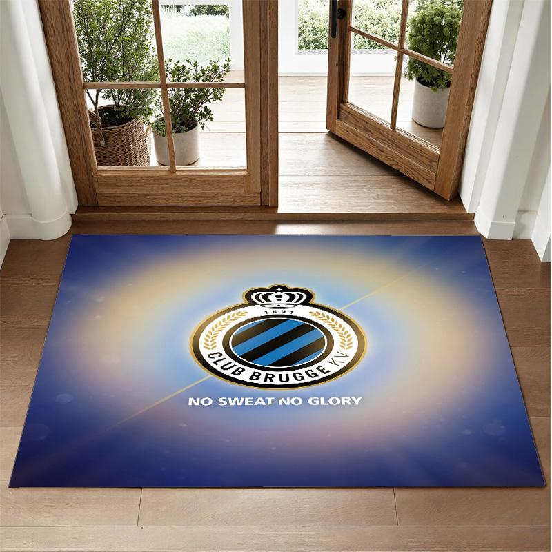Club Brügge FC Design Kristall-Samt-Teppich Weiche Dekorationsmatte für Schlafzimmer Eingang