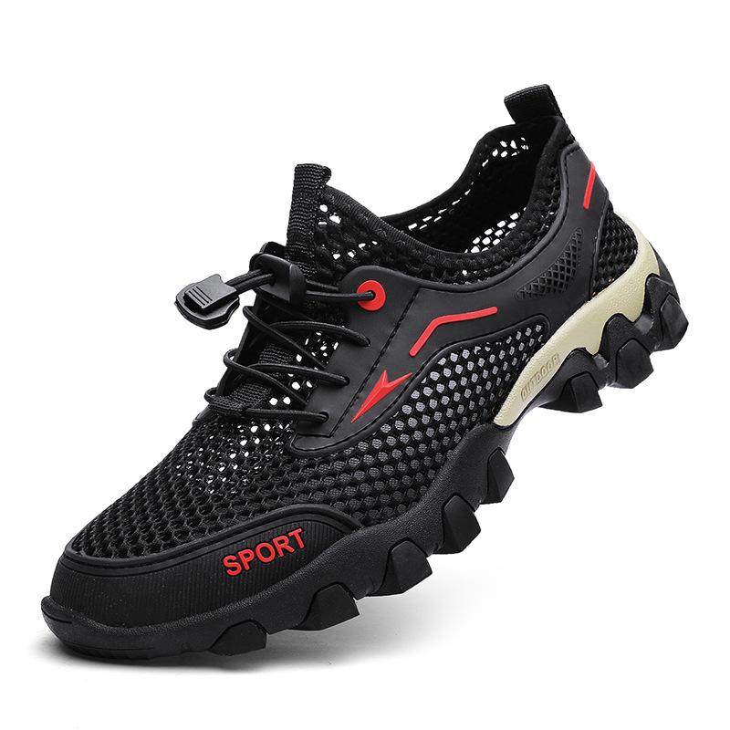 New summer sandals men's mesh thin breathable casual shoes men's outdoor sports shoes travel hiking shoes