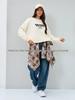 American Retro Style Comfy Pullover Hoodie - Hip Hop Influenced, Round Neck Design