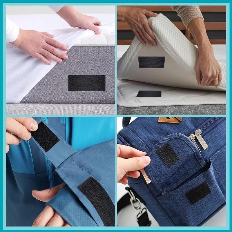 5M Strong Self-adhesive Hook and Loop Fastener Strip Magic Nylon Sticker Scratch Tapes with Glue Strap for DIY Craft 20-50MM