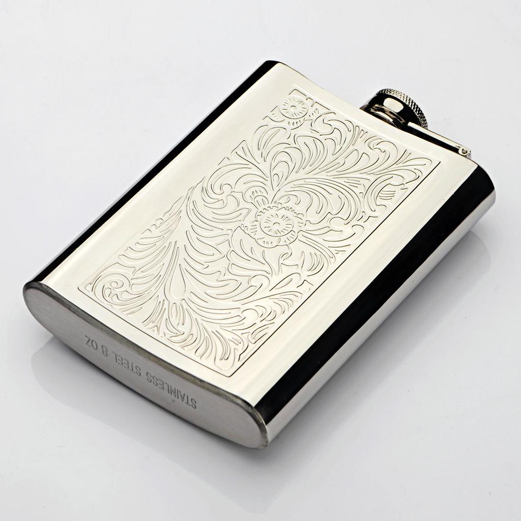 Honest Skittles Bottle 8oz přenosná láhev whisky Hip Flask Arabesque vzor [položka]