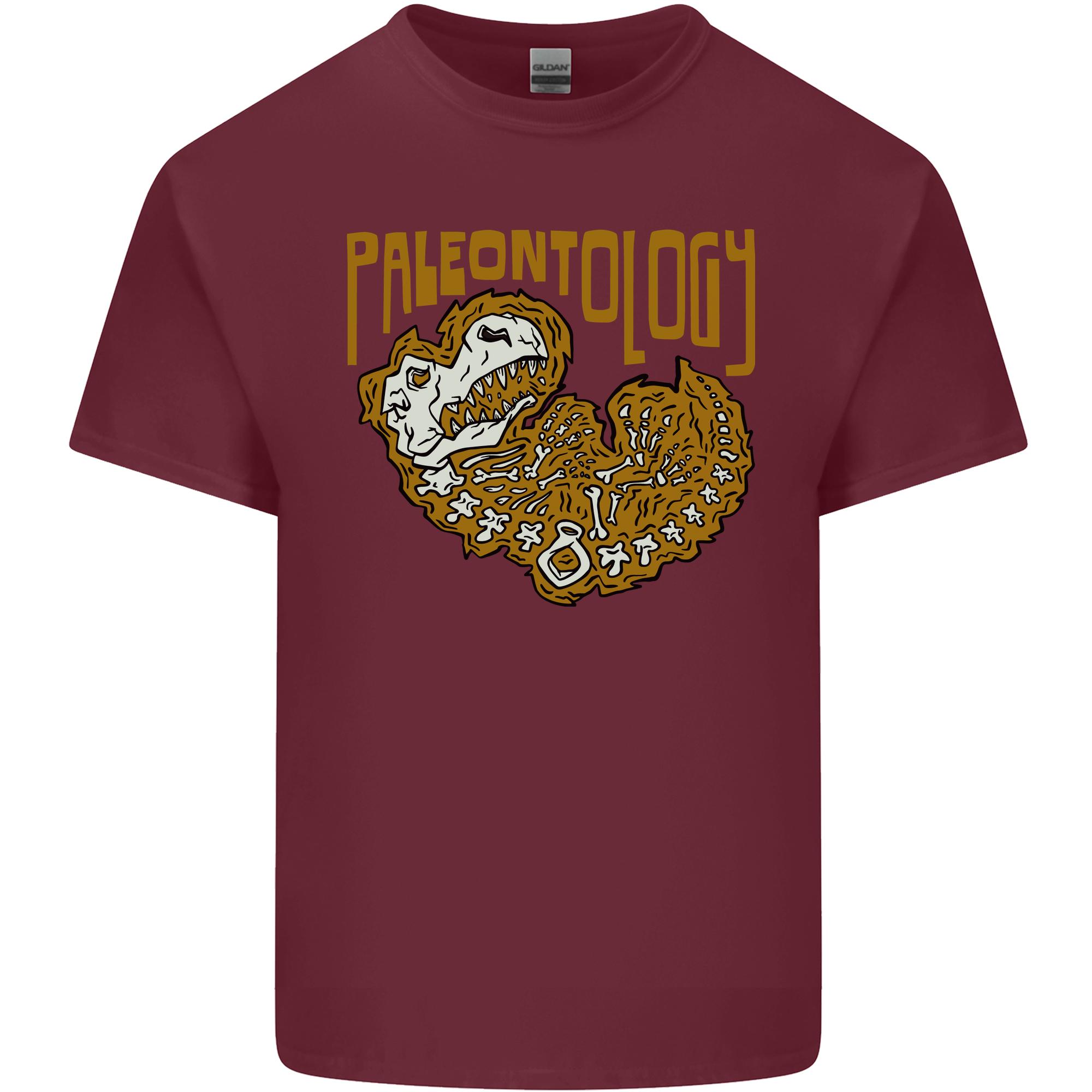 Dinosaur Fossil Palaeontology Skeleton Unisexs Light Cotton TShirt S