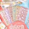 New 1/6Pcs Cartoon Animals Felt Cloth Sticker Creativity 3D Relief Stickers Fun Scrapbooking DIY Diary Decoration Stationery