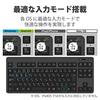 ELECOM Bluetooth Keyboard Membrane Type with Stand Multi-Pairing Compatible iPad Surface Black TK-FBM111BK