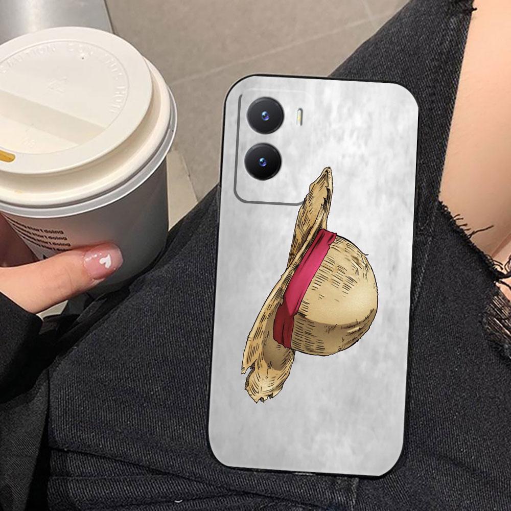 

One Piece Luffy Logo Hat Phone Case For VIVO V60 V50 V40 LITE S1 V17 V20 SE V21 V23 V23E V25 V25E V27 V27E V29 V29E V30 Case VIVOV255G(V25E)