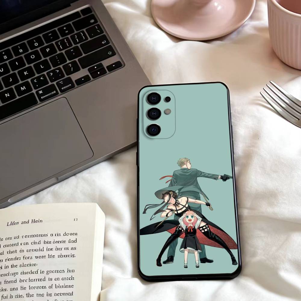 Anime S-Spy X F-Family  Phone Case For Samsung S25,24,23,22,30,21,10,9,Ultra,Plus,Lite,FE,4,5 G Soft Black Case