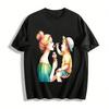 Warm Ice Cream Feeding Parent-child Printed Casual T-shirts Pure Cotton T-shirt