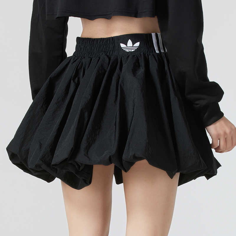 adidas Originals BUBBLE Casual Short Skirts Women's Black KA3926