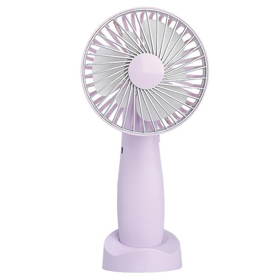 Mini Desk Fan Phone Holder 180 Degrees Adjustable USB Rechargeable Summer Handheld Cooling Fan Portable Mini Personal Fan with Base