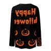 Women's Fashion Casual Long Sleeve Halloween Print Pullover Sweatshirt Crew Neck Top Comfortable Fit Seasonal Style