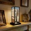 Retro Vintage Tall Phonebooth Lamp  Mini Telephone Booth Ambient Desk Light for Home Decor, Classic Design, Warm Ambient Lighting, for Office, Coffee 