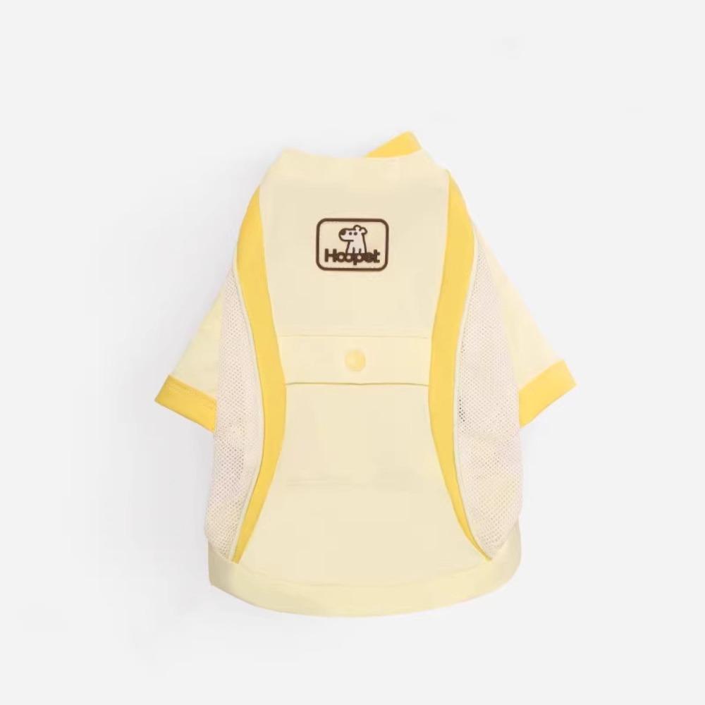 

Мягкая солнцезащитная одежда для питомцев, дышащая футболка для кошки, охлаждающий жилет для питомца для щенка, маленького животного XS жёлтый