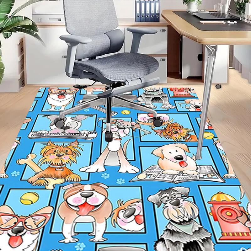 1PC Dogs Print Extra Large Non-Slip Floor carpet, Office, family, bedroom, Studio - Large Area RugJ0357