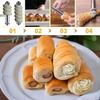 16 Sztuk Rurek do Cannoli Rurki do Cannoli ze Stali Nierdzewnej Formy do Pieczenia z Woreczkami Cukierniczymi Długimi Końcówkami do Wypełniania Rogalików Muszli Cannoli