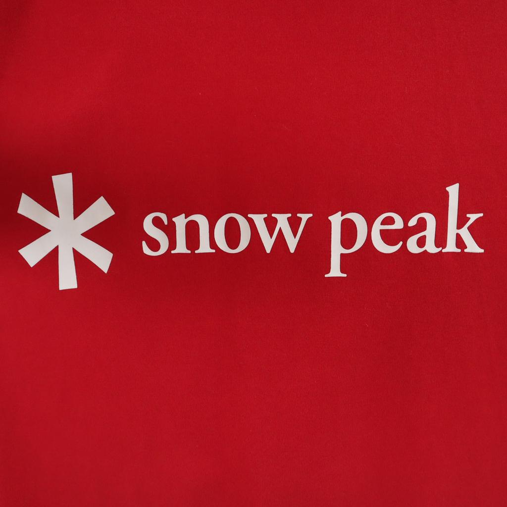 snowpeak Short sleeve T-shirt XL Red Outdoors Men's Used