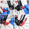 1 Pair Front Wheel 100mm Bike Quick Release Lever Hub Quick Release Lever  Folding Bicycle