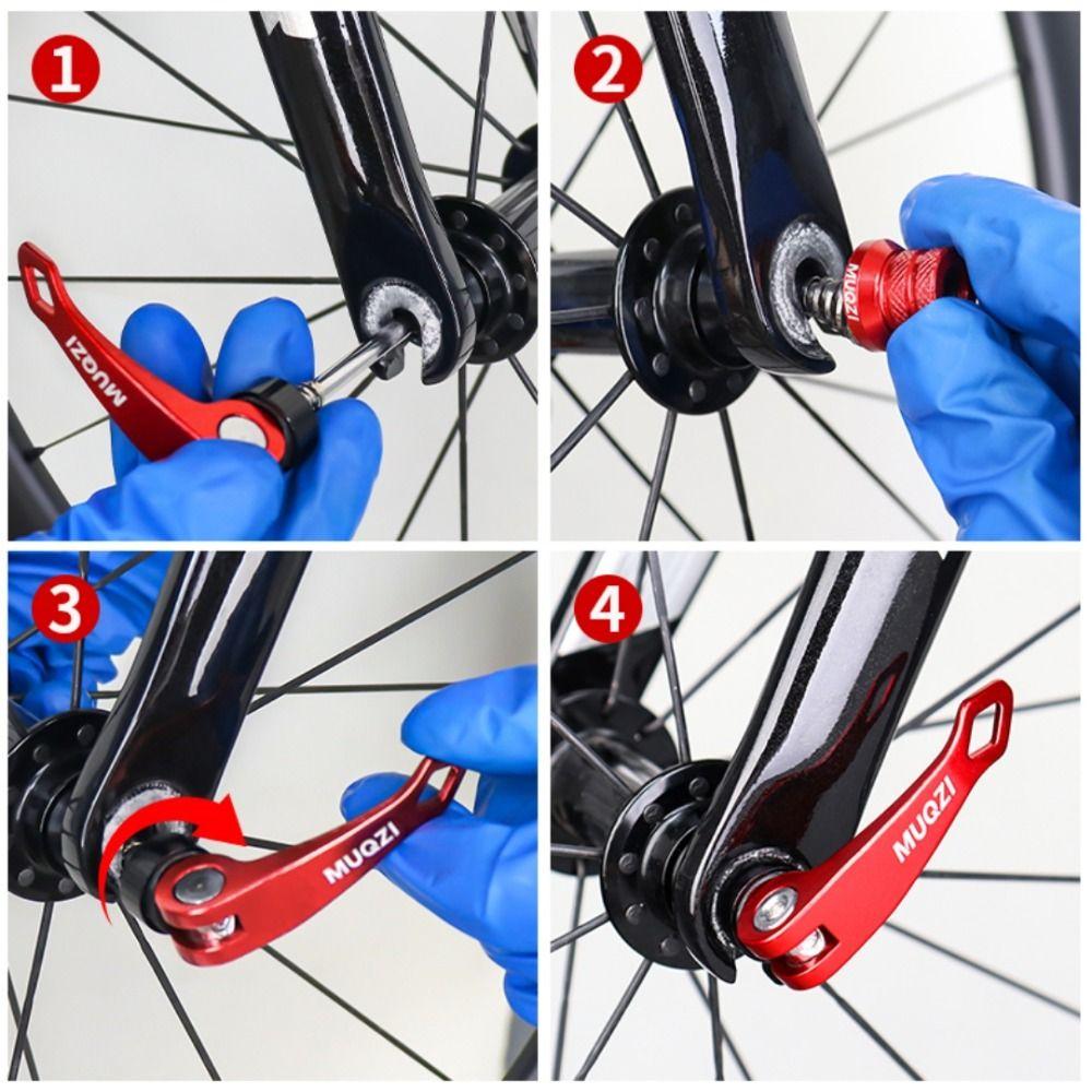 1 Pair Front Wheel 100mm Bike Quick Release Lever Hub Quick Release Lever Folding Bicycle