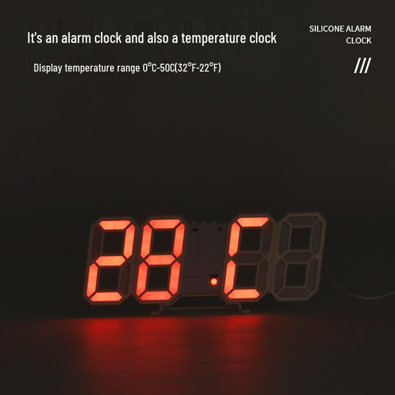 Minimalist LED 3D Wall Clock - Luminous Japanese Design for Office