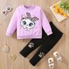 Minimalist Sweet Girls' Toddler Long-Sleeve Dress