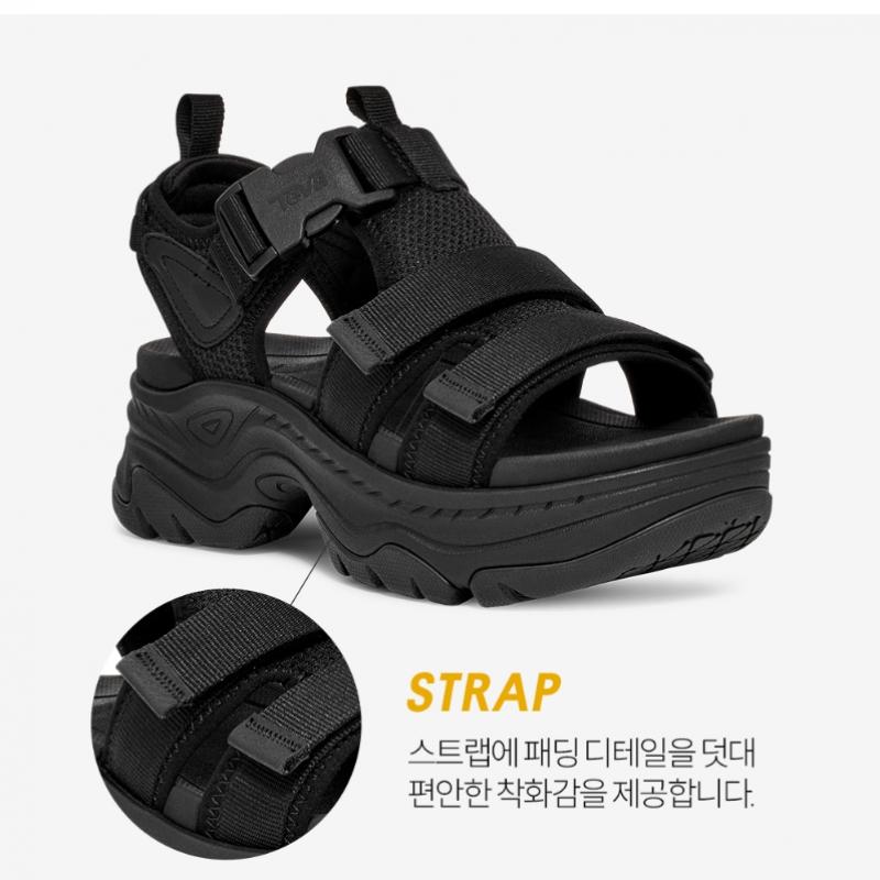 Teva Comfortable Women S Height increaSing SandalS Stvf2614570 Blk