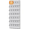 35 Pockets Over the Door Shoe Organizer Large Mesh Pockets With 4 Hooks Transparent Fabric Shoe Rack Storage Bag Box For Bedroom